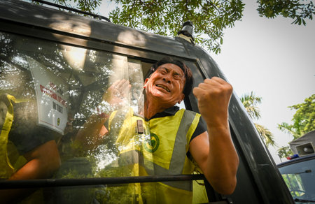 NEW DELHI INDIA OCTOBER 1 2024 Members of Tibetan Youth Congress protest outside Chinese Embassy against the Cultural Genocide in Tibet by China on 75th Founding Anniversary of their resistance on October 1 2024 in New Delhi India Photo by Sanchit Khanna のeditorial素材