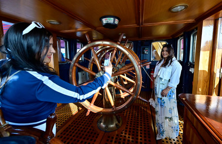 MUMBAI INDIA NOVEMBER 29 2024 Italian Navy training Ship Amerigo Vespucci at Mumbai Port on November 29 2024 in Mumbai India Italian Navyâs training ship Amerigo Vespucci five day stopover in Mumbai is aimed at strengthening ties between New Delhi and Rのeditorial素材