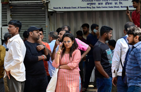 MUMBAI INDIA JANUARY 6 2025  Torres jewellery showroom in Dadar vandalised after cheating allegations by many investors in pretext of doubling their money on January 6, 2025 in Mumbai, India. Thousands of investors were left in the lurch after the managemのeditorial素材