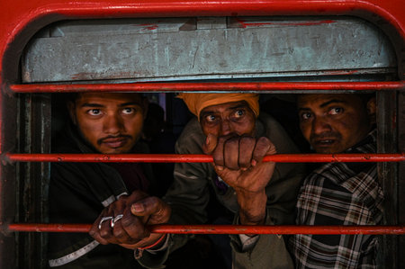 NEW DELHI, INDIA - FEBRUARY 16: Passengers at New Delhi Railway Station during huge rush, after New...