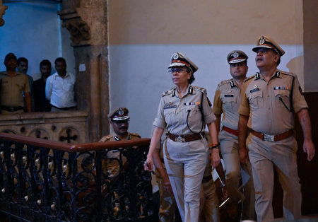 MUMBAI, INDIA - JANUARY 9: IPS officer Rashmi Shukla takes the charge as Director General and...
