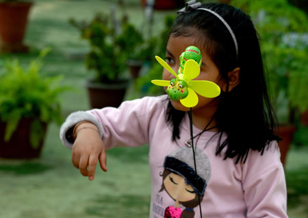 NOIDA, INDIA - FEBRUARY 25: People visit at the last day of the 36th Noida flower Show organized by âThe Floriculture Society of Noida and Noida authority at Ramlila ground in Sector 21A, on February 25, 2024 in Noida, India. (Photo by Sunil Ghosh/Hinduのeditorial素材