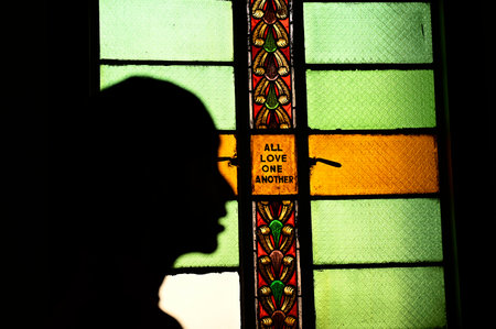 KOLKATA, INDIA - MARCH 29: Christian devotees offer prayer on Good Friday at the Sacred Heart Church on on March 29, 2024 in Kolkata, India. Good Friday is a commemorating the crucifixion of Jesus Christ and his death at Calvary.(Photo by Samir Jana/Hinduのeditorial素材