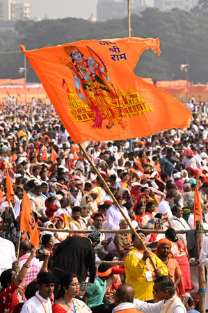 KOLKATA, INDIA - DECEMBER 24: Large numbers of people adorned in traditional attires collectively...