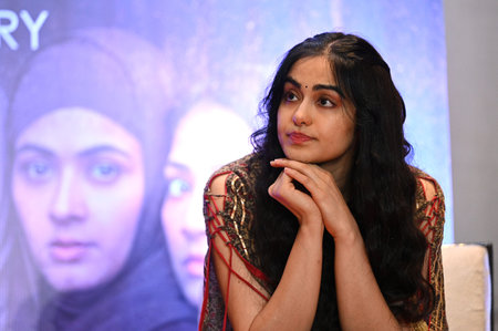 KOLKATA, INDIA â€“ MAY 13: Bollywood actor Adah Sharma interacts with media for the promotion...