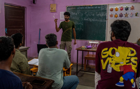 MUMBAI, INDIA - JULY 15: Bollywood singer Badshah visited the Dharavi Dream Project and launched a...