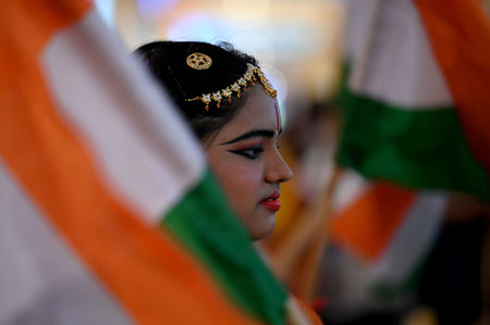 NOIDA, INDIA â€“ AUGUST 13: Artists perform a dance during an event at GIP Mall in sector 38A...