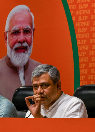 NEW DELHI INDIA JUNE 2 2023 Union Minister Ashwini Vaishnaw Minister of Railways Communications and...