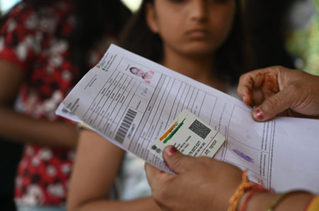 GURUGRAM INDIA MAY 7 2023 National Eligibility cum Entrance Test NEET candidates in a queue before...