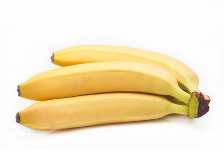 Bunch of bananas isolated on white backgroundの写真素材