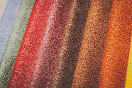 Natural variegated leather background closeupの写真素材