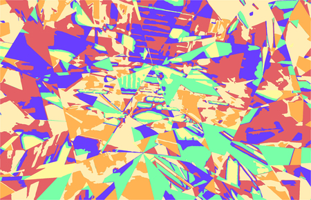 Abstract chaotic shapes pattern.のイラスト素材