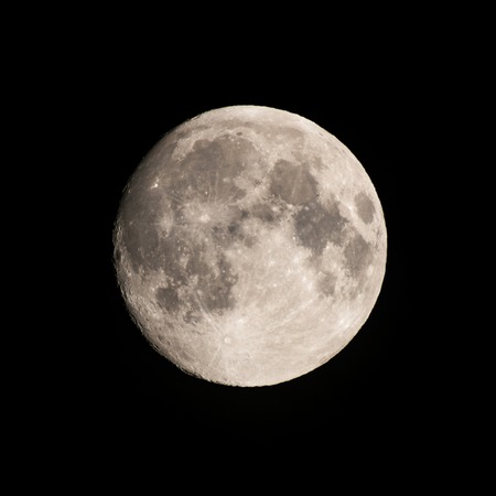 Fullmoon from europe isloated on black background.の写真素材