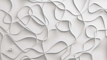 Abstract texture curvy line style white color background.の写真素材