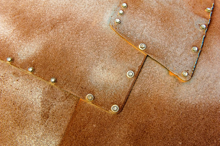 Ancient Cast Iron Door Backgroundの写真素材