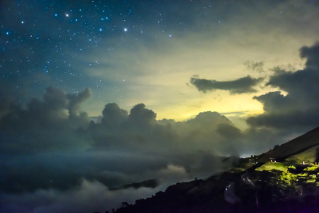 A section from the Milky Way and the Andromeda Galaxyの写真素材
