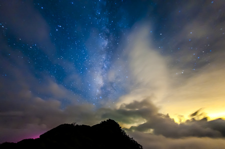 A section from the Milky Way and the Andromeda Galaxyの写真素材