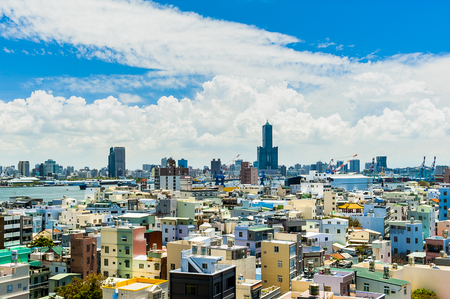Taiwan's second largest city - Kaohsiungの写真素材