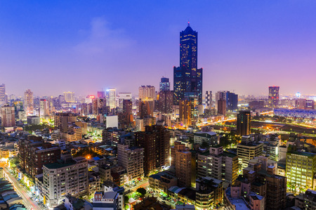 Kaohsiung City Night Viewのeditorial素材
