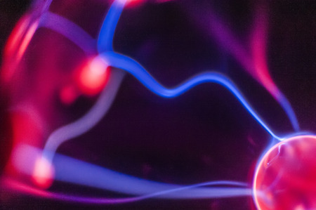 Plasma Sphere Static Electricity close upの写真素材