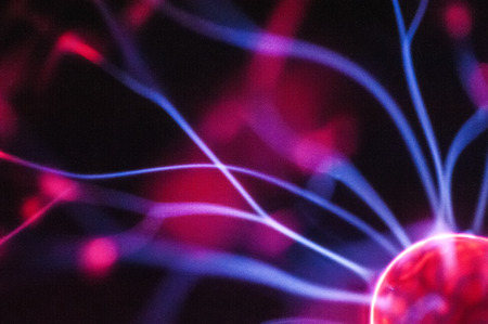 Plasma Sphere Static Electricity close upの写真素材