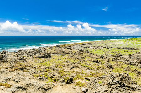 Beautiful natural landscape coast rocks and sky in kentingの写真素材