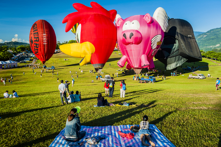Taitung, Taiwan - July 13, 2017: Taiwan International Balloon Festivalのeditorial素材