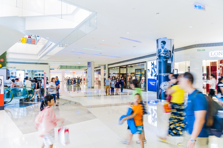 KAOHSIUNG- TAIWAN, 30 July 2017: Taiwan has many large department stores, a lot of people will come to this holiday shopping to buy things to spend a day off, 30 July 2017 in Kaohsiung, Taiwanのeditorial素材