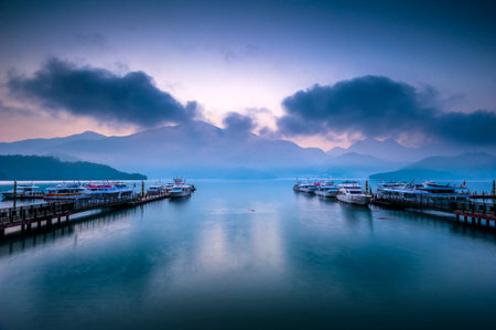 Sun Moon Lake, Nantou, Taiwanのeditorial素材