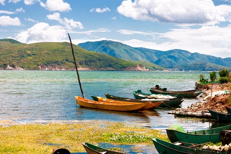 Erhai Lake. Taken in the Dali Yunnan Chinaのeditorial素材