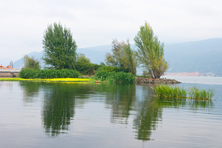 Erhai Lake. Taken in the Dali Yunnan Chinaの写真素材