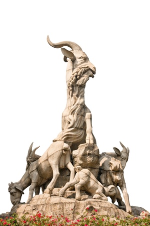 Five Goat Statue is the symbol of Guangzhou, much like the Statue of Liberty in New York City  Guangzhou, Guangdong Province, Chinaの写真素材