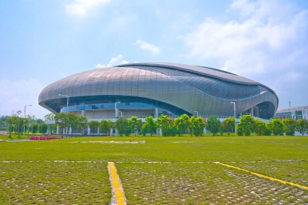 Guangzhou Velodrome,This is a Competition venue for the 16th Asian Games sport  Cycling,2010 16th Asian Games held in Guangzhou Chinaのeditorial素材