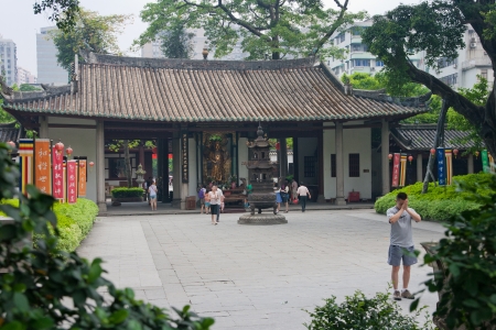  Guangxiao Temple,This is the biggest and oldest Buddhist temple in Guangzhou,a history of more than 1700 years のeditorial素材