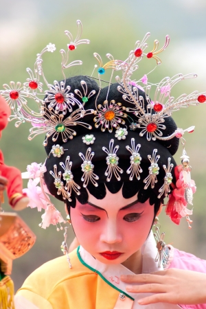 Unidentified child actors on a traditional parade , It is a non material cultural heritage,celebrating Chinese New Yearのeditorial素材
