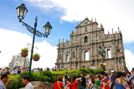 Historic Center of Macau,Chinaのeditorial素材