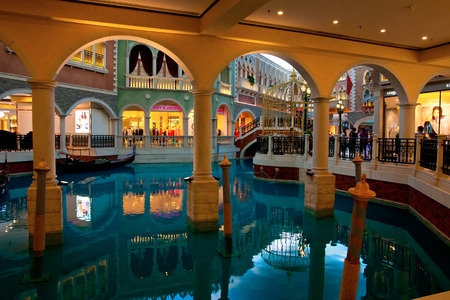 Venetian Macao-Resort-Hotel,Macau Chinaのeditorial素材