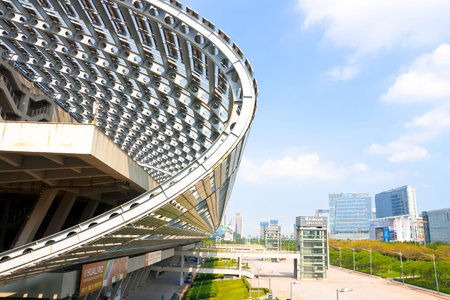 China import and export fair complex in Guangzhou China.his is the world\\\\のeditorial素材