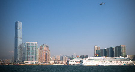 Hong Kong cityscape, Chinaのeditorial素材