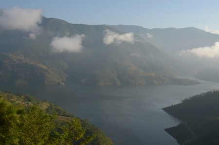  lake and  mountains の写真素材