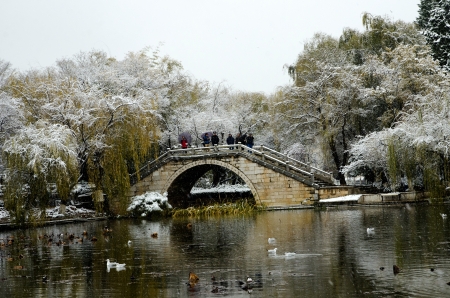 DaGuanLou park in winter のeditorial素材