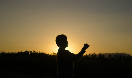 sunset shootingのeditorial素材