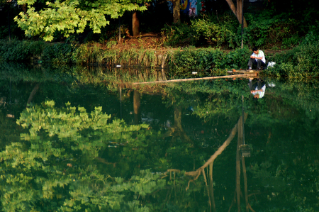 Huaxi Wetland Park, Guizhou, Chinaのeditorial素材