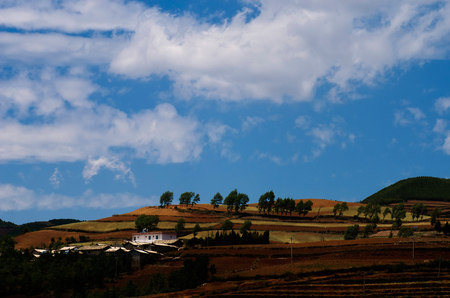 Rural scenery in Chinaのeditorial素材