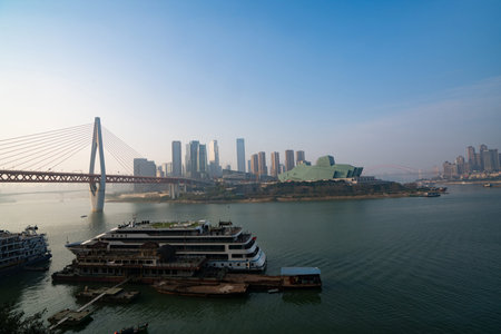 Chongqing city sceneryのeditorial素材