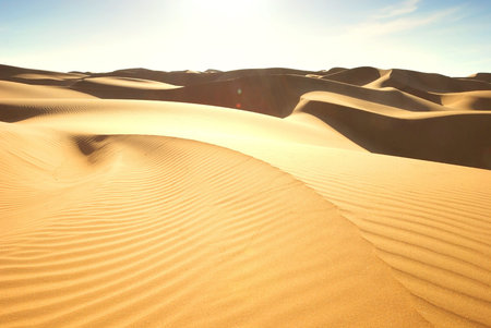  Gold desert in sunset  Canary Islands, Canaries  Grand Canary  Maspalomas, Resort Town  