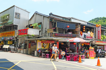 New Taipei City , Taiwan - July 28 , 2019 : Cat village in New taipei,Taiwan.のeditorial素材