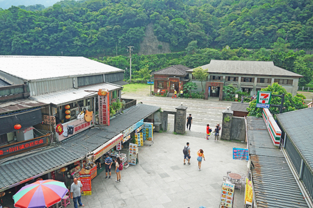 New Taipei City , Taiwan - July 28 , 2019 : Cat village in New taipei,Taiwan.のeditorial素材