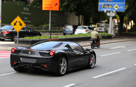 Ferrari 458 in blackの素材
