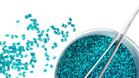 plastic granules close up for holding,Colorful plastic granules with white background.の写真素材
